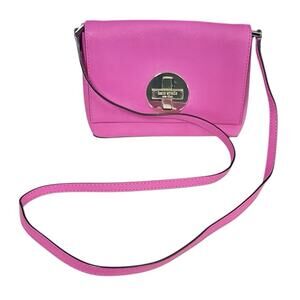 Kate Spade Newbury Lane Sally Crossbody Purse Hot Pink Saffiano Leather